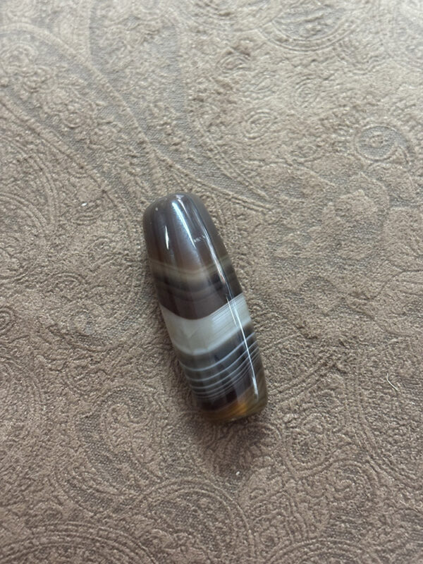 Botswana Agate Barrel Bead - Image 2