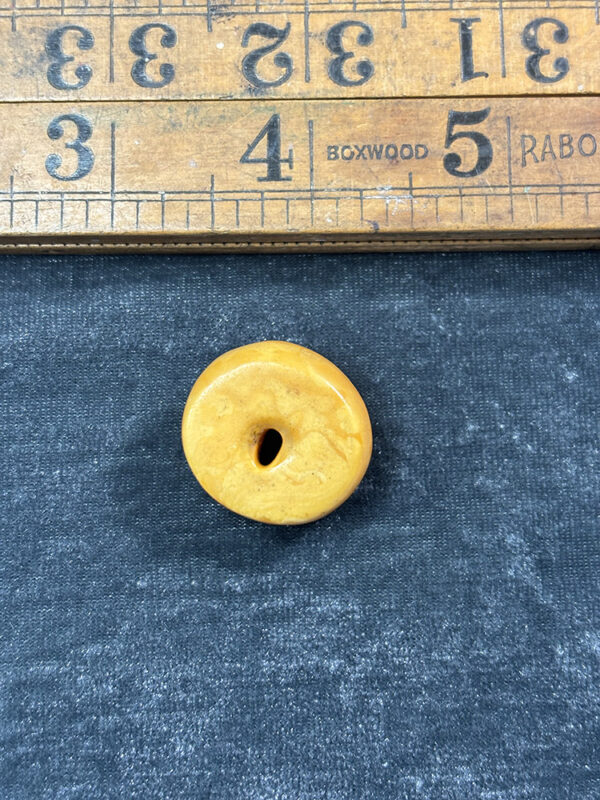 Natural Fossilized Amber Bead - Image 3