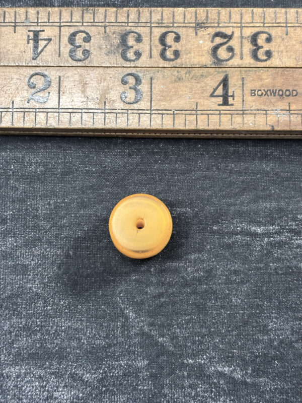 Antique Natural Fossilized Amber Bead - Image 5