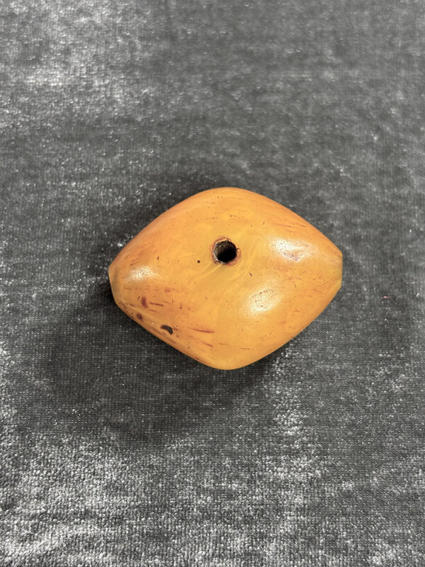 Large Antique Phenolic Resin Amber Bead - Image 2