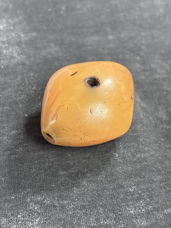 Large Antique Phenolic Resin Amber Bead - Image 3