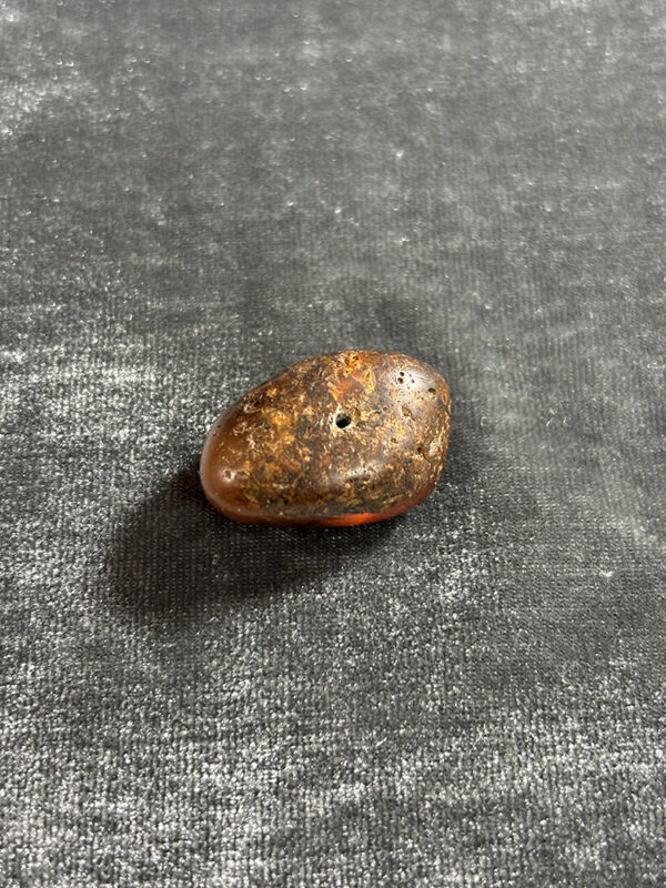 Natural Fossilzed Amber Bead - Image 2