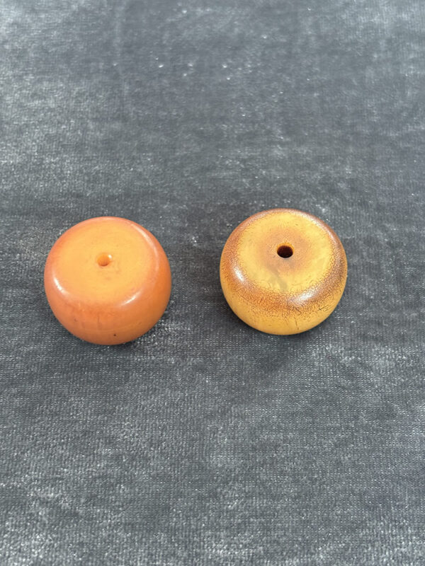 Antique Phenolic Resin Amber Beads - Image 2