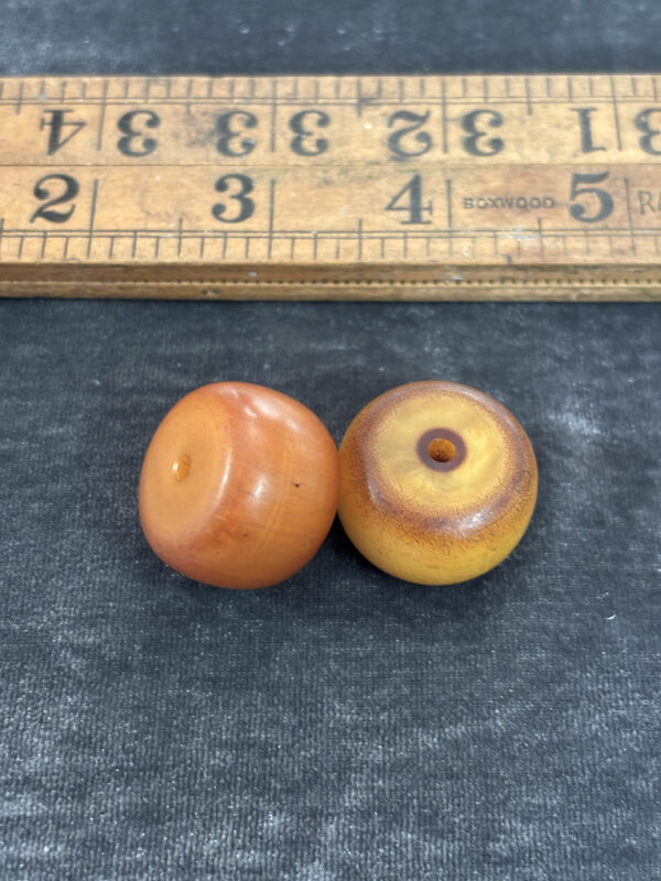 Antique Phenolic Resin Amber Beads - Image 5