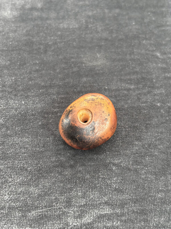 Natural Fossilized Amber Bead - Image 2