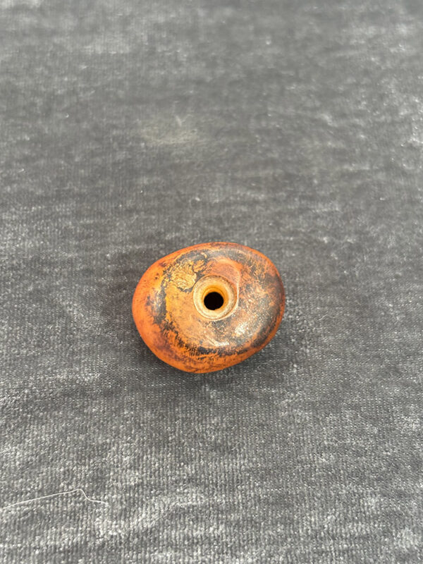 Natural Fossilized Amber Bead - Image 3