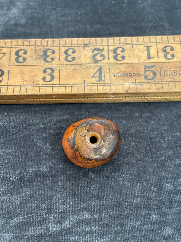 Natural Fossilized Amber Bead - Image 4