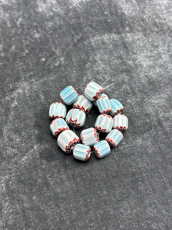 Light Blue Rosetta 4-layer Chevron Beads - Image 2