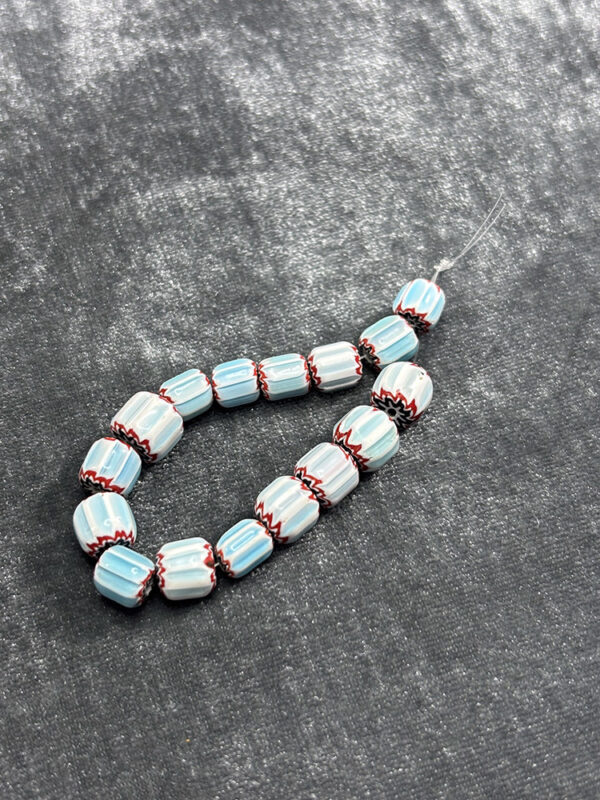 Light Blue Rosetta 4-layer Chevron Beads - Image 3