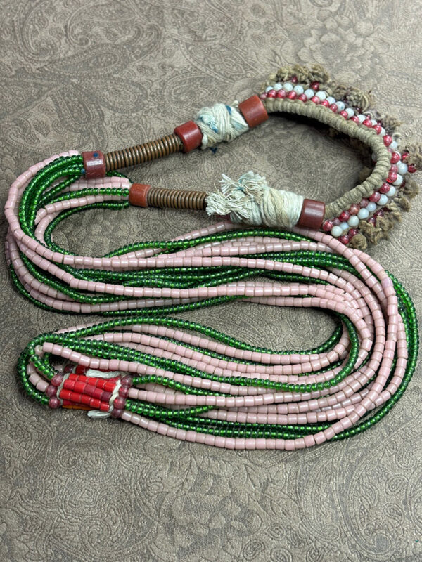 Vintage Fulani Trade Bead Necklace - Image 4